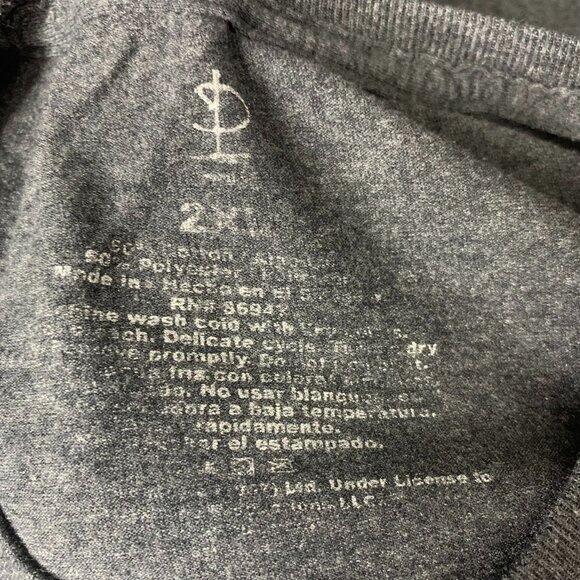 Pink Floyd Dark Side of the Moon T Shirt 2XL Grey Crewneck Short Sleeves Band - Picture 6 of 6